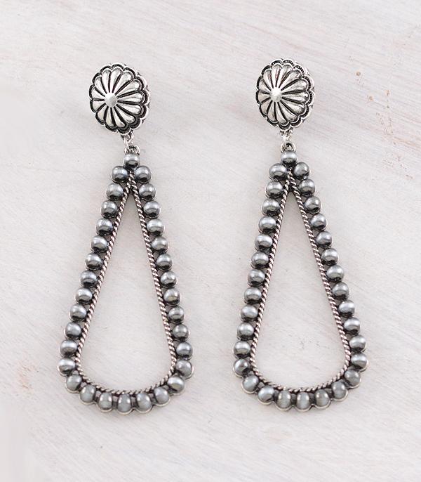 New Arrival :: Wholesale Western Navajo Pearl Teardrop Earrings