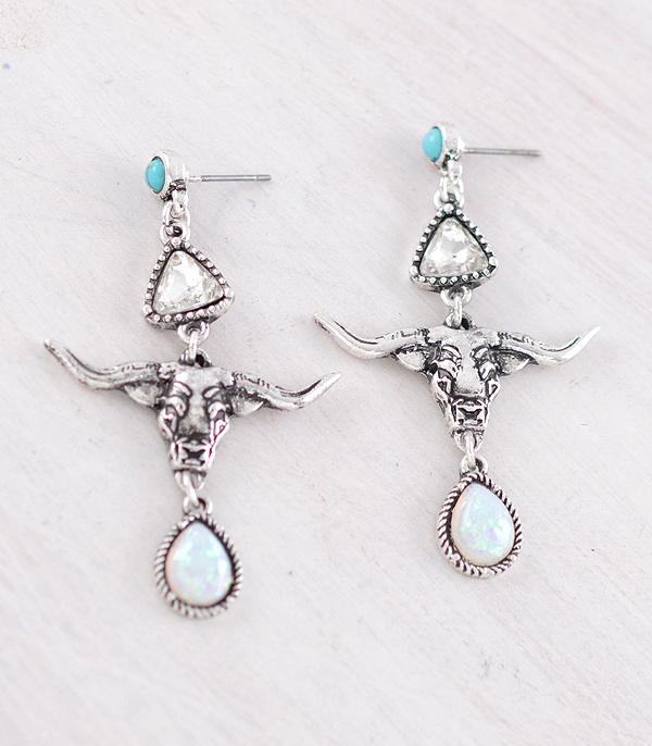 WHAT'S NEW :: Wholesale Western Steer Skull Earrings