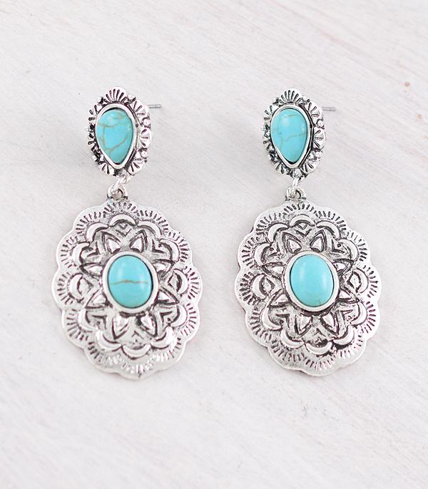 WHAT'S NEW :: Wholesale Western Turquoise Concho Earrings