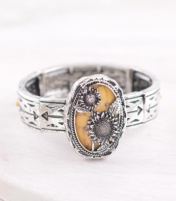 WHAT'S NEW :: Wholesale Western Sunflower Stone Bracelet