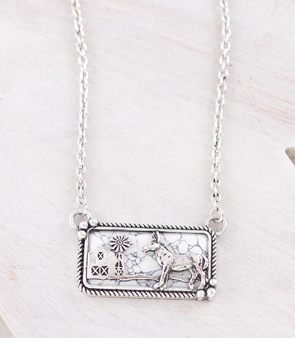 New Arrival :: Wholesale Western Donkey Stone Necklace