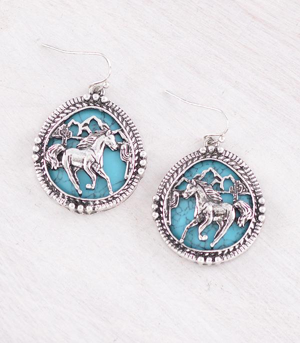 WHAT'S NEW :: Wholesale Western Horse Turquoise Earrings