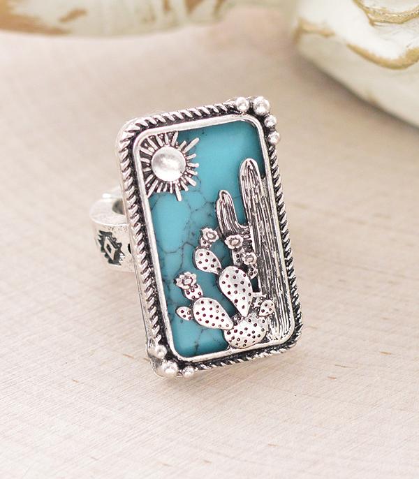 WHAT'S NEW :: Wholesale Western Cactus Stone Ring