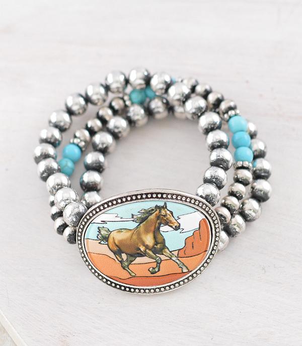 New Arrival :: Wholesale Western Horse Navajo Pearl Bracelet