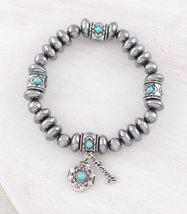 New Arrival :: Wholesale Western Aztec Howdy Charm Bracelet