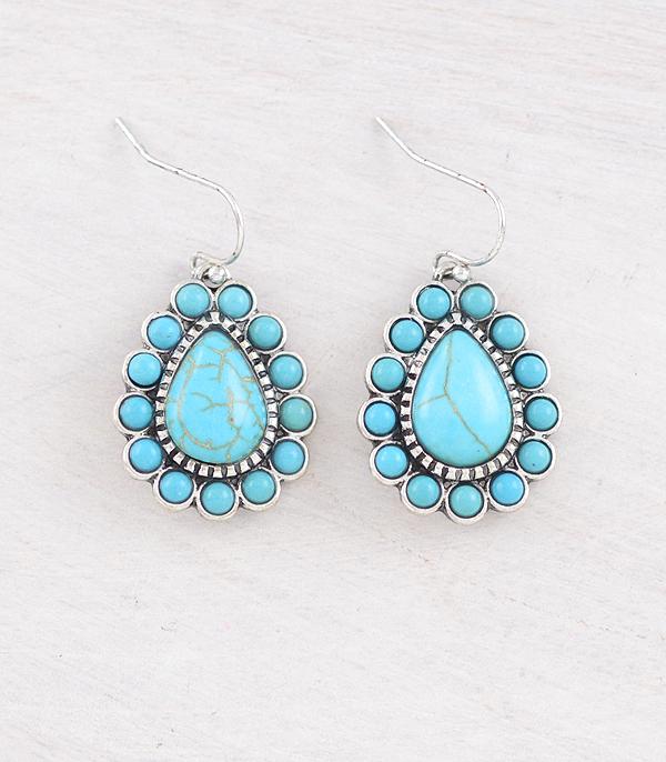 WHAT'S NEW :: Wholesale Western Turquoise Teardrop Earrings