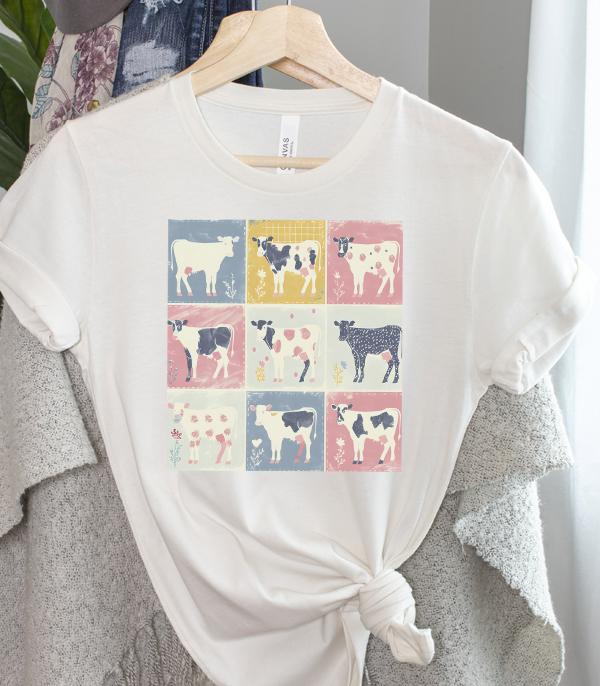 WHAT'S NEW :: Wholesale Bella Canvas Floral Cow Tshirt