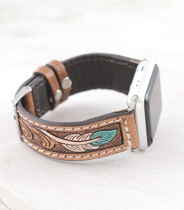 <font color=BLUE>WATCH BAND/ GIFT ITEMS</font> :: SMART WATCH BAND :: Wholesale Western Leather Apple Watch Band