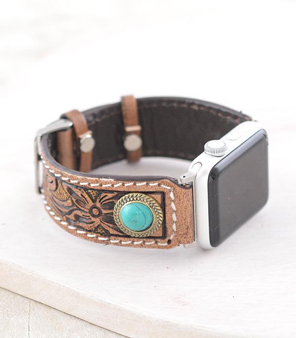 <font color=BLUE>WATCH BAND/ GIFT ITEMS</font> :: SMART WATCH BAND :: Wholesale Western Leather Apple Watch Band