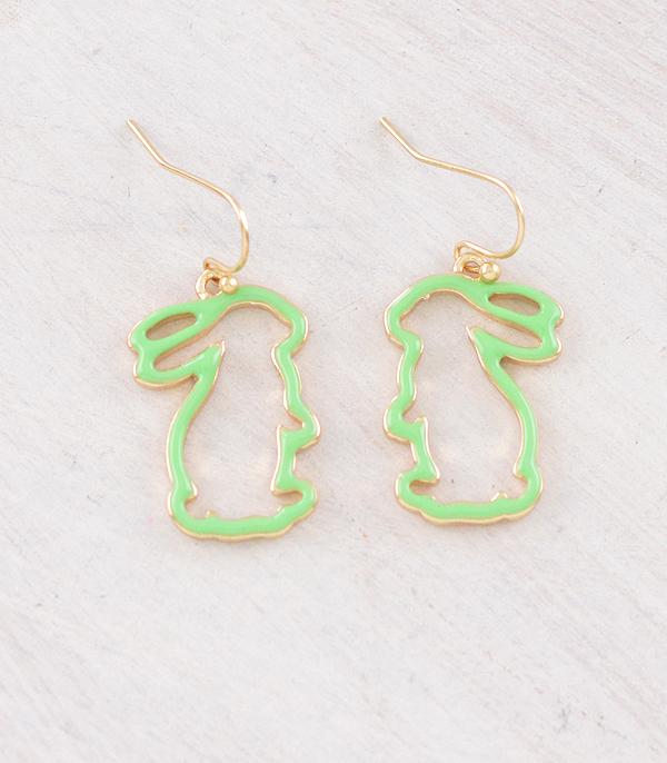 EARRINGS :: TRENDY EARRINGS :: Wholesale Easter Bunny Cut Out Earrings