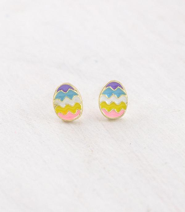 EARRINGS :: TRENDY EARRINGS :: Wholesale Easter Egg Stud Earrings