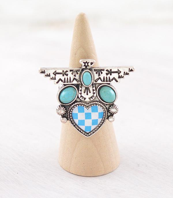 WHAT'S NEW :: Wholesale Western Checkered Thunderbird Ring