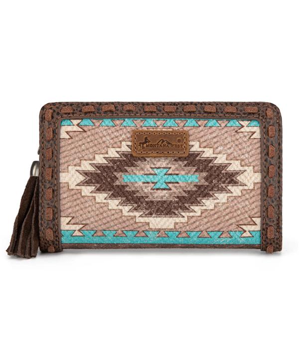 MONTANAWEST BAGS :: MENS WALLETS I SMALL ACCESSORIES :: Wholesale Montana West Aztec Wallet