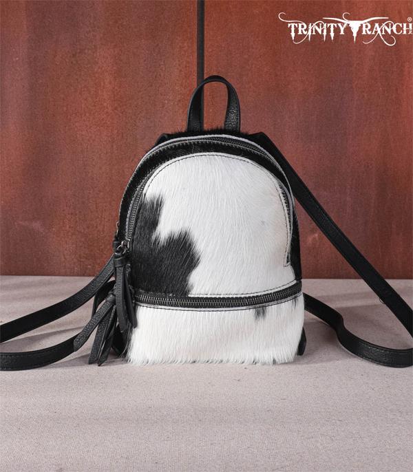 MONTANAWEST BAGS :: TRINITY RANCH BAGS :: Wholesale Trinity Ranch Cowhide Mini Backpack