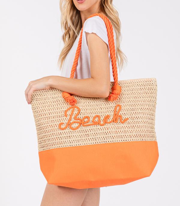 New Arrival :: Wholesale Rope Beach Letter Summer Tote Bag