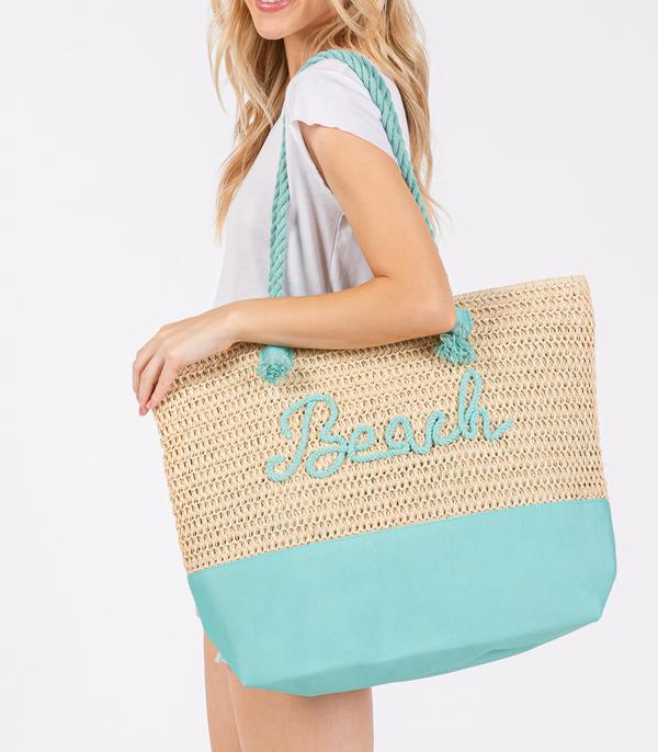 New Arrival :: Wholesale Rope Beach Letter Summer Tote Bag