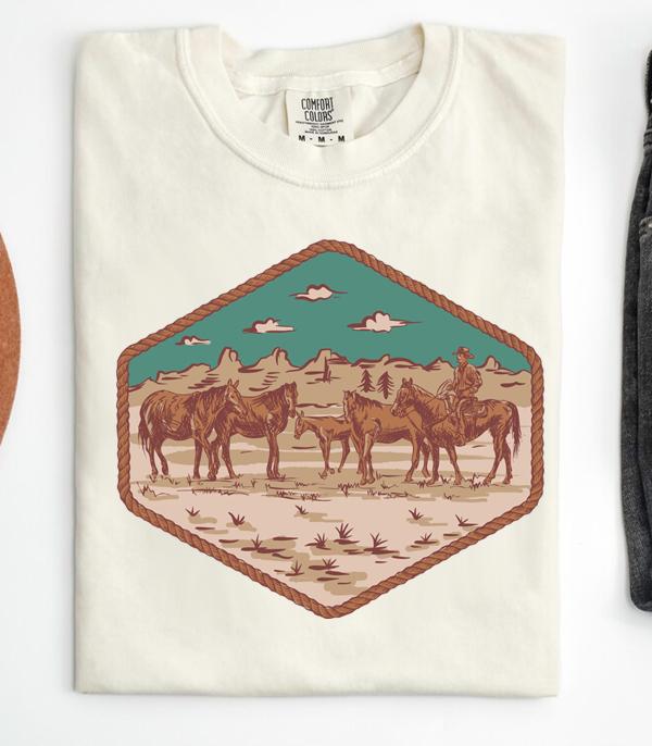 GRAPHIC TEES :: GRAPHIC TEES :: Wholesale Western Vintage Cowboy Graphic Tshirt