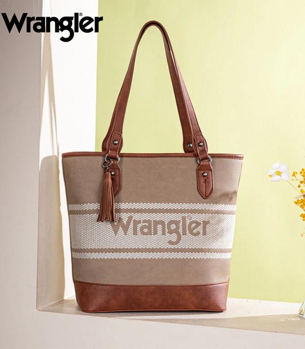 MONTANAWEST BAGS :: WESTERN PURSES :: Wholesale Wrangler Logo Canvas Tote