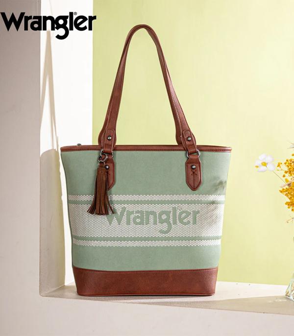 MONTANAWEST BAGS :: WESTERN PURSES :: Wholesale Wrangler Logo Canvas Tote