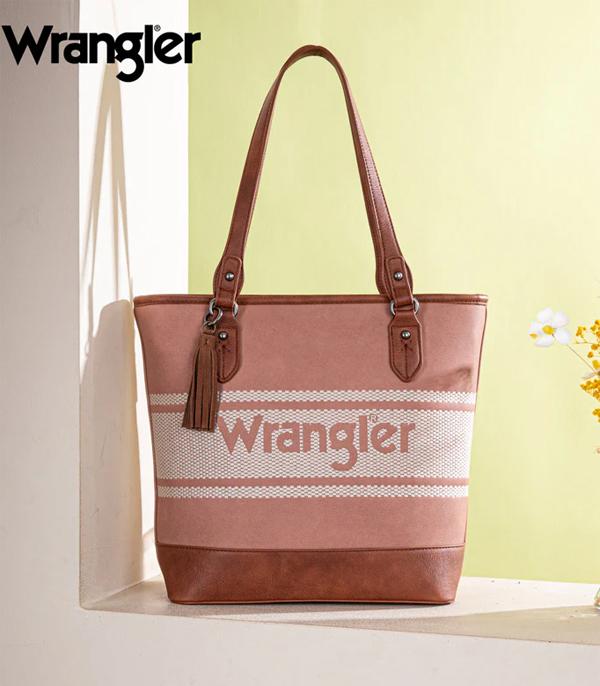 MONTANAWEST BAGS :: WESTERN PURSES :: Wholesale Wrangler Logo Canvas Tote Bag