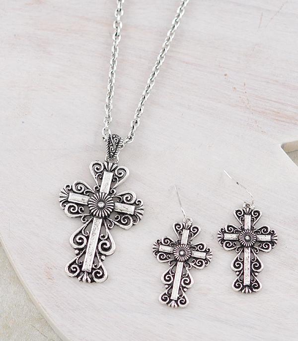 New Arrival :: Wholesale Cross Pendant Necklace Set