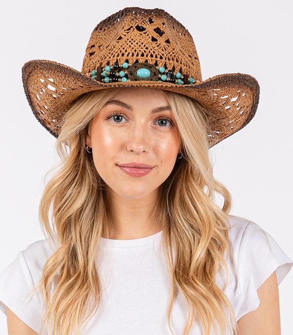 HATS I HAIR ACC :: RANCHER| STRAW HAT :: Wholesale Western Cowgirl Summer Straw Hat