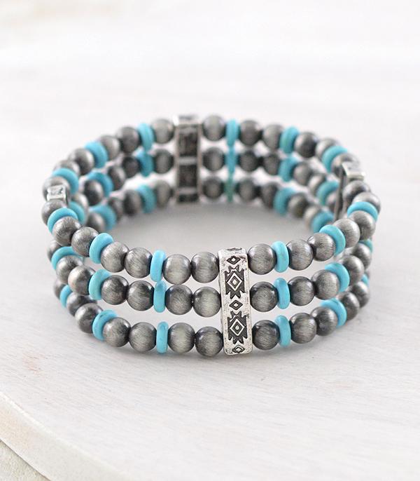 New Arrival :: Wholesale Aztec Navajo Pearl Bead Bracelet