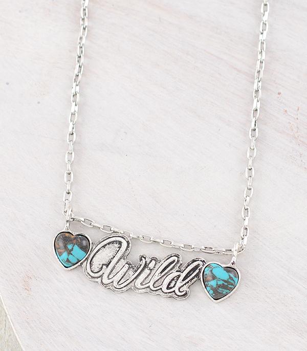 New Arrival :: Wholesale Wild Turquoise Heart Necklace