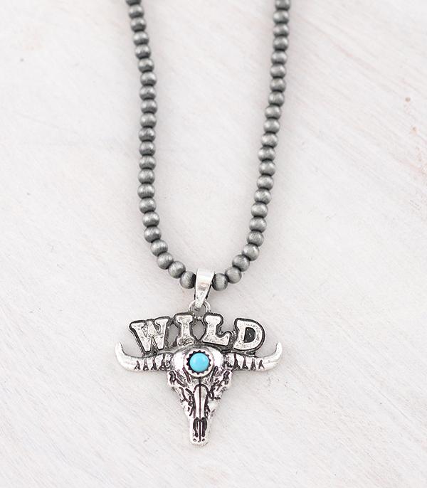 WHAT'S NEW :: Wholesale Western Wild Cow Skull Necklace