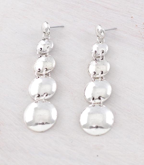 EARRINGS :: TRENDY EARRINGS :: Wholesale Silver Statement Drop Earrings