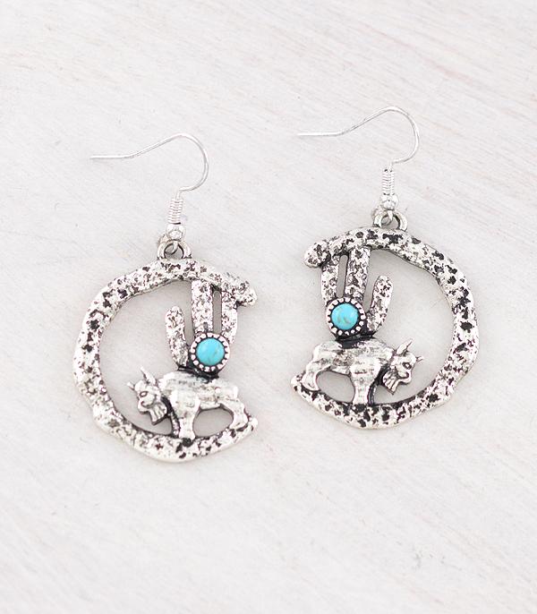 WHAT'S NEW :: Wholesale Western Cactus Buffalo Earrings