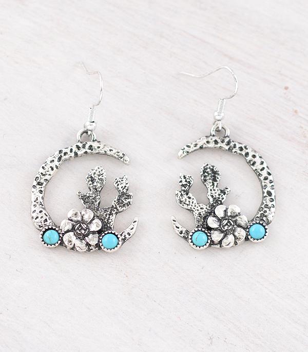 EARRINGS :: WESTERN HOOK EARRINGS :: Wholesale Western Cactus Earrings