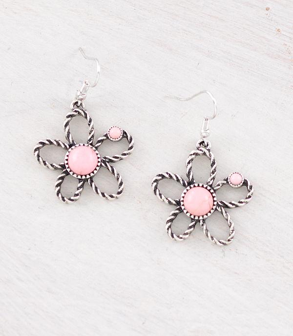 WHAT'S NEW :: Wholesale Western Pink Flower Earrings