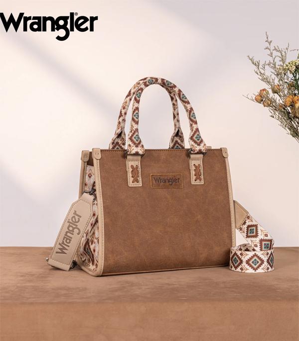 MONTANAWEST BAGS :: WESTERN PURSES :: Wholesale Wrangler Aztec Print Tote Crossbody