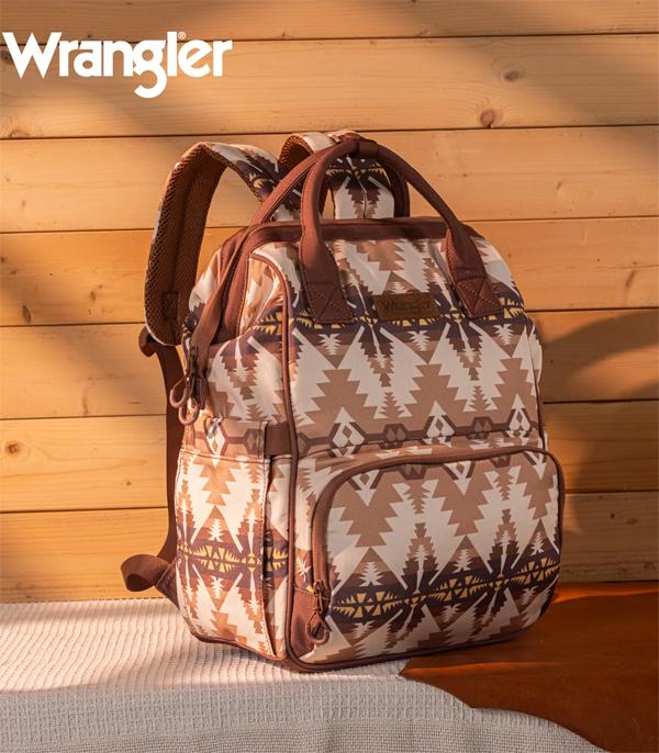 MONTANAWEST BAGS :: WESTERN PURSES :: Wholesale Wrangler Aztec Print Callie Backpack