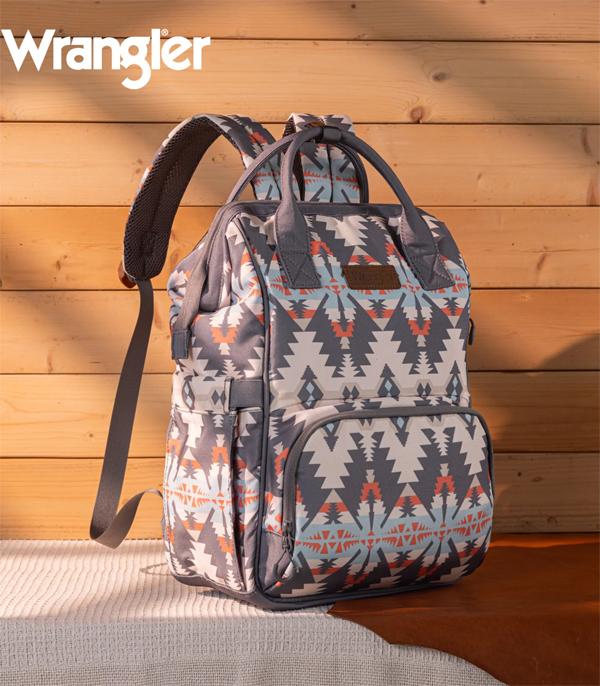 MONTANAWEST BAGS :: WESTERN PURSES :: Wholesale Wrangler Aztec Print Callie Backpack