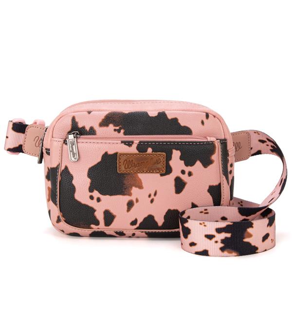 New Arrival :: Wholesale Wrangler Cow Print Belt Bag