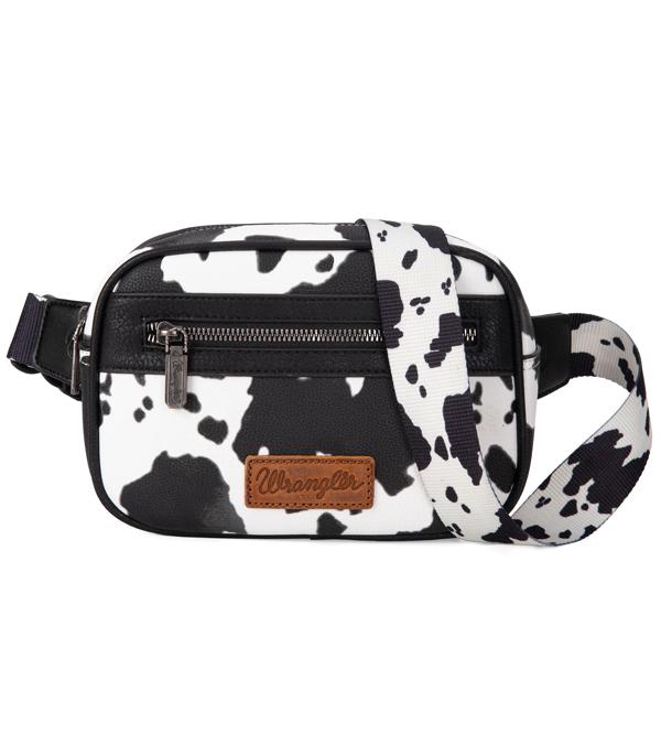 WHAT'S NEW :: Wholesale Wrangler Cow Print Belt Bag