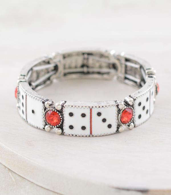 WHAT'S NEW :: Wholesale Western Dice Bangle Stretch Bracelet