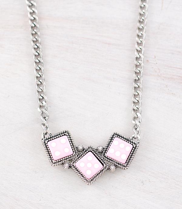 New Arrival :: Wholesale Western Dice Necklace