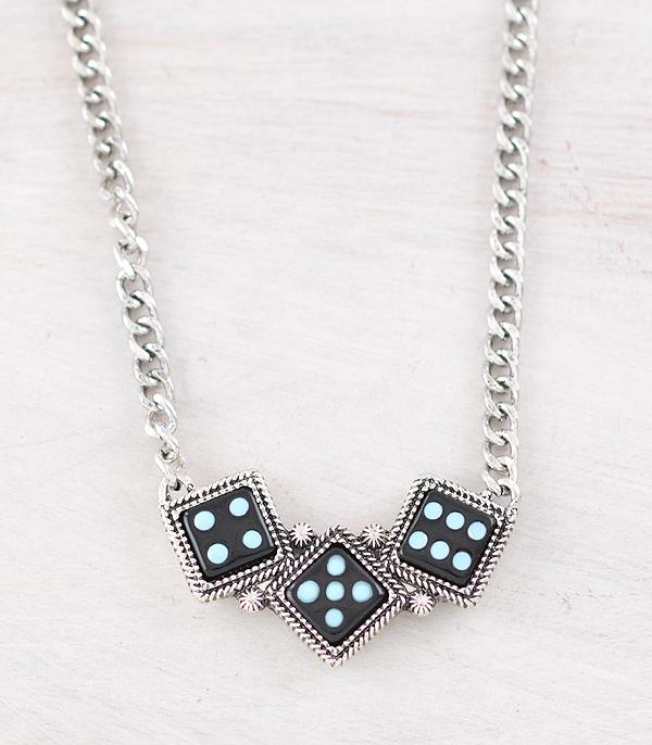 NECKLACES :: WESTERN TREND :: Wholesale Western Dice Necklace