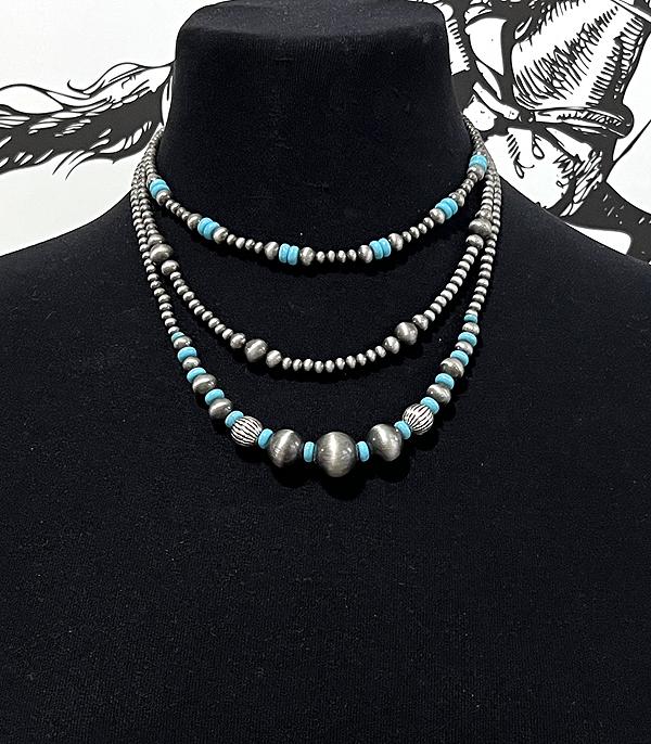 NECKLACES :: WESTERN TREND :: Wholesale Western Navajo Pearl Bead Necklace