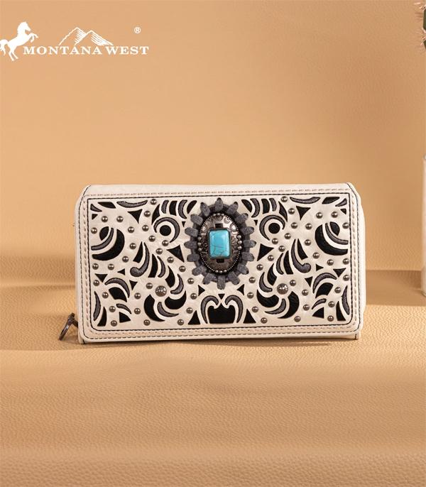 New Arrival :: Wholesale Montana West Turquoise Concho Wallet