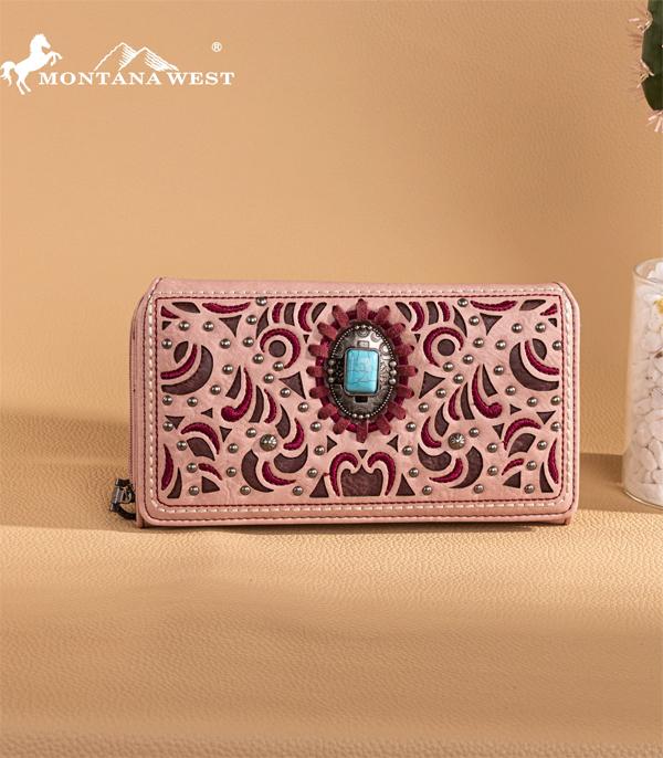 New Arrival :: Wholesale Montana West Turquoise Concho Wallet