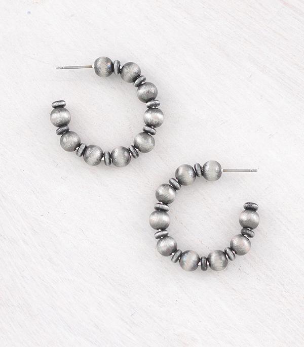 New Arrival :: Wholesale Western Navajo Pearl Hoop Earrings