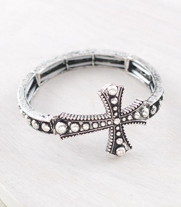 WHAT'S NEW :: Wholesale Western Cross Stretch Bracelet