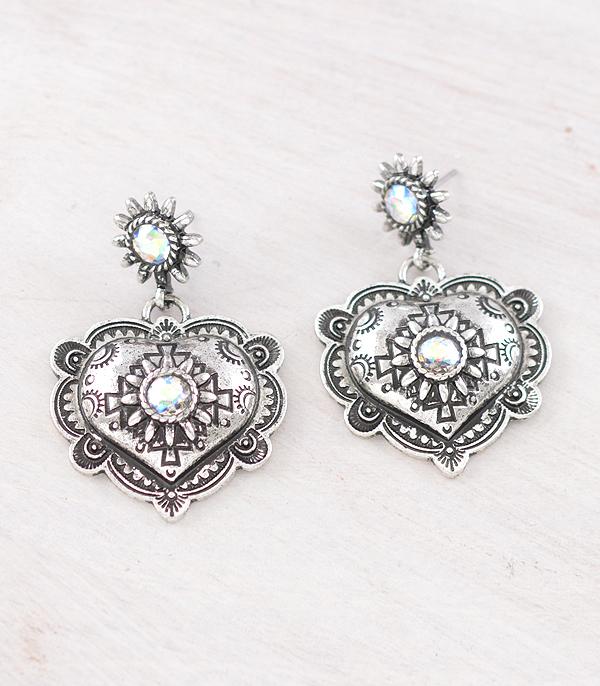 WHAT'S NEW :: Wholesale Western Heart Concho Earrings