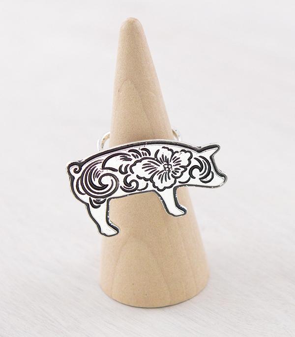 RINGS :: Wholesale Floral Tooling Pig Ring