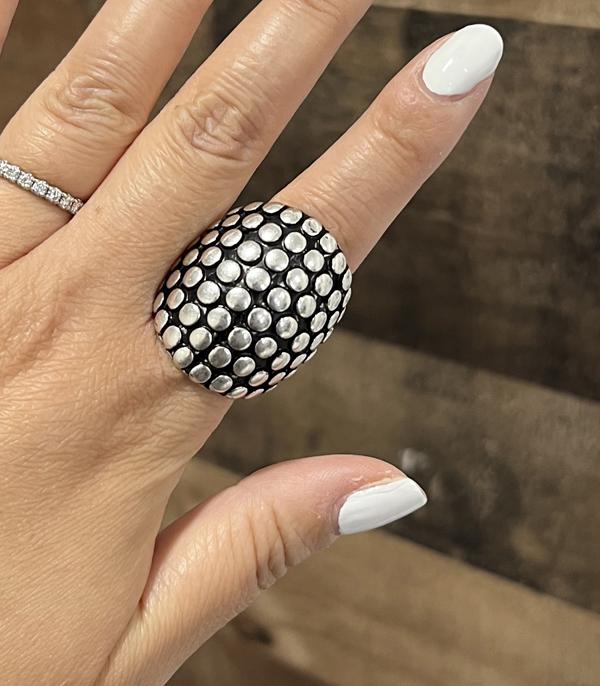 WHAT'S NEW :: Wholesale Western Bubble Textured Concho Ring