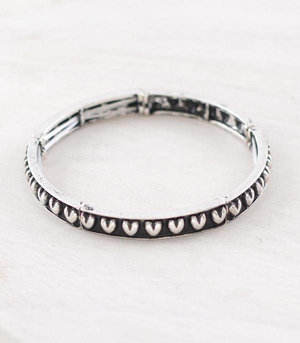 New Arrival :: Wholesale Heart Bubble Textured Bracelet